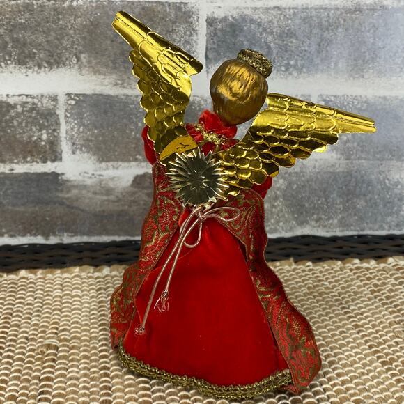 Vintage 1950s - 60s Koestel Wax Angel Christmas Tree Topper Handmade W Germany - Picture 6 of 16